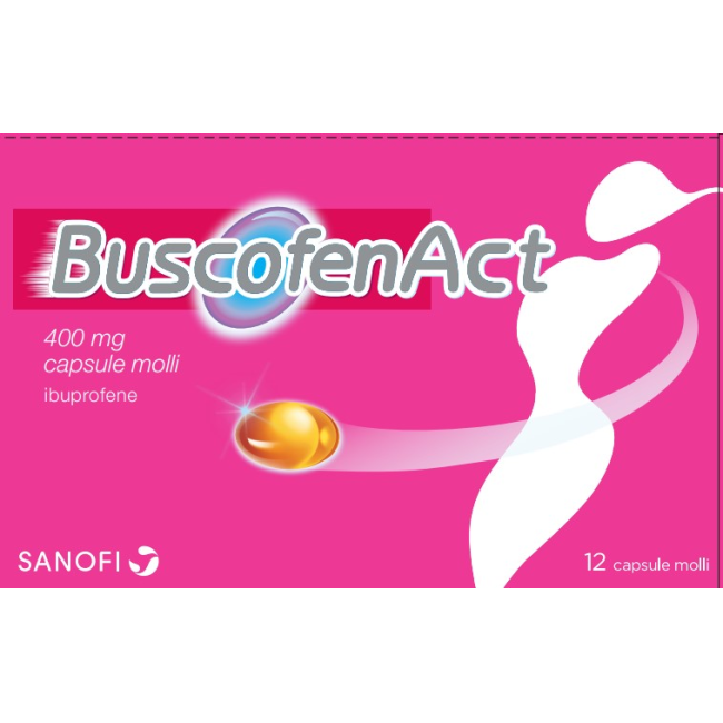 Buscofenact Ibuprofene 400 Mg Farmaco Antinfiammatorio Antidolorifico 12 Capsule