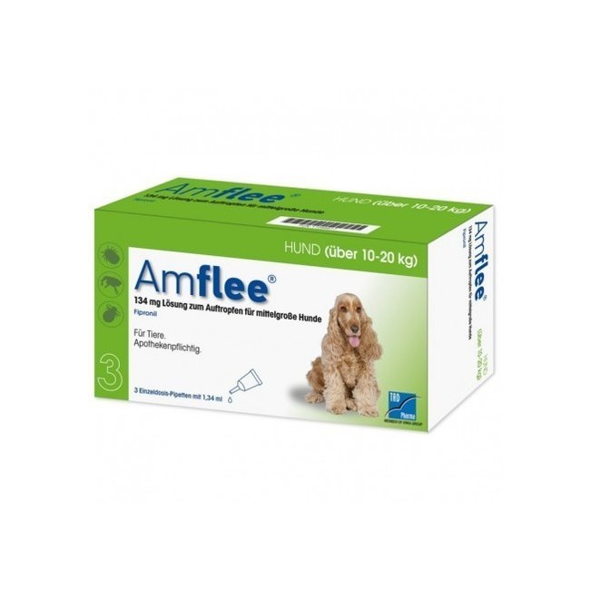 Amflee 134 Mg Soluzione Spot-on Per Cani Di Taglia Media Amflee 134 Mg Soluzione Spot-on Per Cani Di Taglia Media