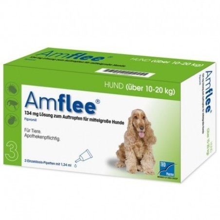 Amflee 134 Mg Soluzione Spot-on Per Cani Di Taglia Media Amflee 134 Mg Soluzione Spot-on Per Cani Di Taglia Media