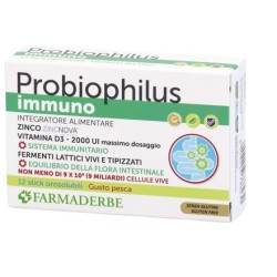 Probiophilus Immuno 12stick Pack Orosolubili 12 G Gusto Pesca