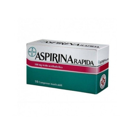 Aspirina Rapida 500mg 10 Compresse Masticabili Aspirina Rapida 500mg 10 Compresse Masticabili