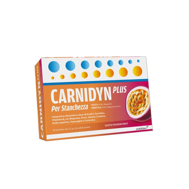 Carnidyn Plus 20 Bustine Da 5,3 G Gusto Passion Fruit