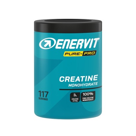 Barattolo da 400 grammi di Enervit Pure Pro Creatina Integratore Per Aumentare Le Prestazioni Sportive. Barattolo da 400 grammi di Enervit Pure Pro Creatina Integratore Per Aumentare Le Prestazioni Sportive.
