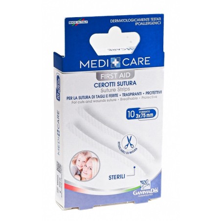 Cerotto Medicare Sutura Sterili 10 Pezzi Cerotto Medicare Sutura Sterili 10 Pezzi