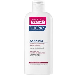Flacone da 200 ml di Ducray Anaphase Shampoo Rinforzante Caduta e Assottigliamento Capelli
