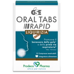 Gse Oral Tabs Rapid Liquirizia 12 Compresse Da 1,5 G