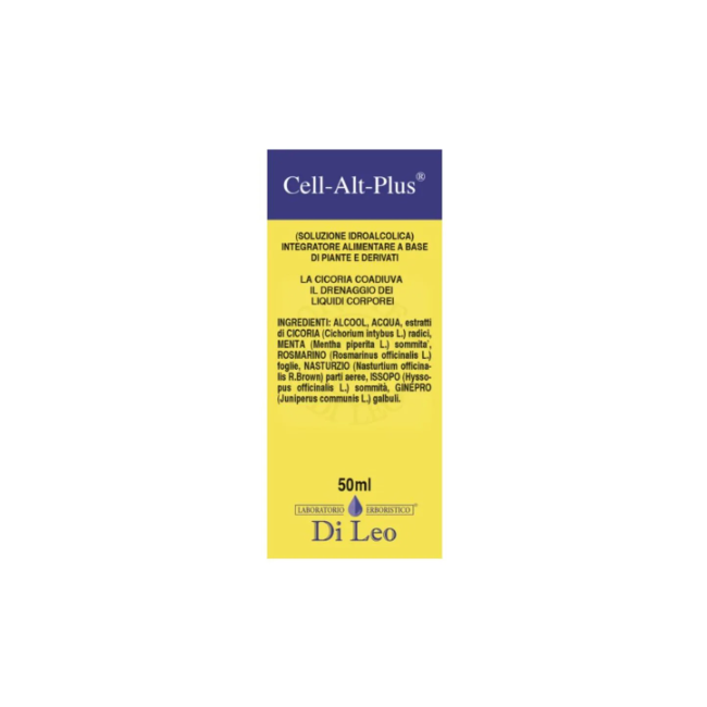 Flacone da 50 ml di Cell-Alt-Plus PVB, integratore per combattere la cellulite.