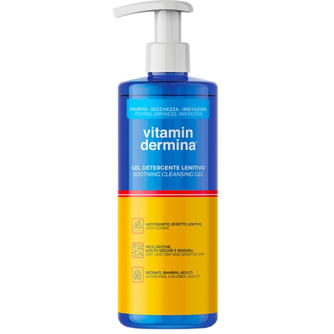 Vitamindermina Gel Detergente Lenitivo Per Pelle Delicata 500 Ml Vitamindermina Gel Detergente Lenitivo Per Pelle Delicata 500 Ml