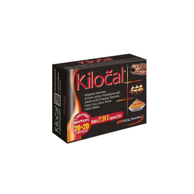 Kilocal Integratore Dimagrante Confezione Risparmio 40 Compresse Kilocal Integratore Dimagrante Confezione Risparmio 40 Compresse