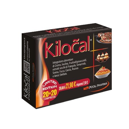 Kilocal Integratore Dimagrante Confezione Risparmio 40 Compresse Kilocal Integratore Dimagrante Confezione Risparmio 40 Compresse