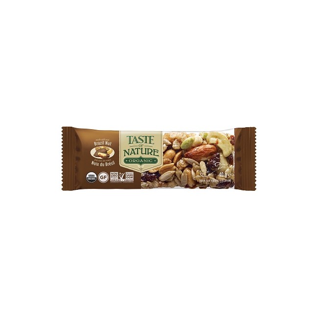 Taste Of Nature Barretta Alle Noci Del Brasile Bio Vegan 40 G