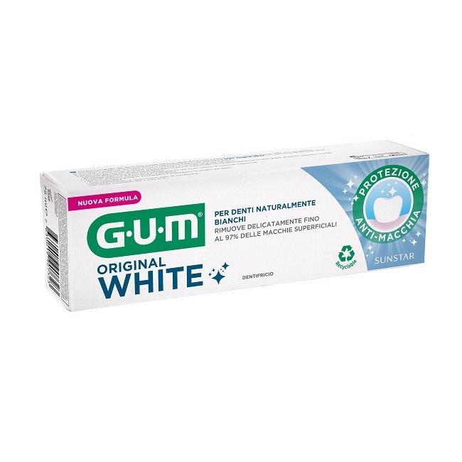 Gum Original White Dentifricio Sbiancante 75 Ml Nuova Formula Gum Original White Dentifricio Sbiancante 75 Ml Nuova Formula