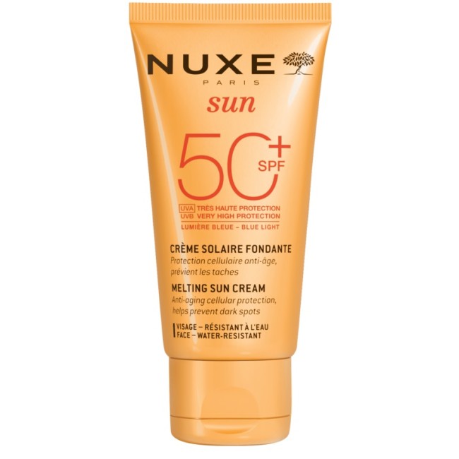 Tubetto da 50 ml di Nuxe Sun Crema Solare Protettiva Viso Spf 50+ Tubetto da 50 ml di Nuxe Sun Crema Solare Protettiva Viso Spf 50+