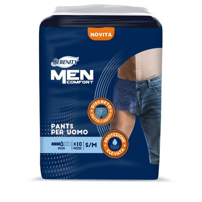 Pannolone A Mutandina Serenity Men Comfort Plus S/m 10 Pezzi