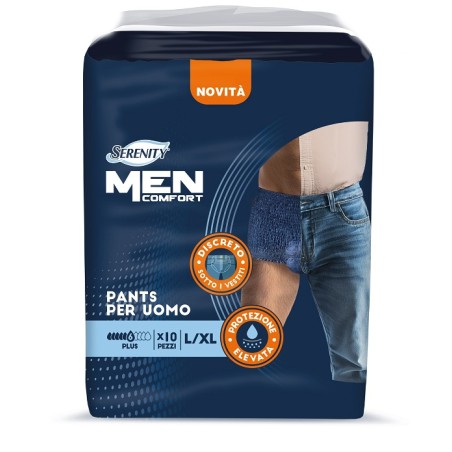 Pannolone A Mutandina Serenity Men Comfort Plus L/xl 10 Pezzi Pannolone A Mutandina Serenity Men Comfort Plus L/xl 10 Pezzi