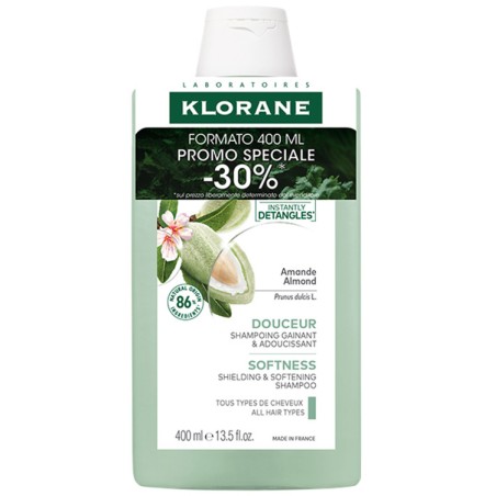 Flacone da 400 ml di Klorane Shampoo Mandorla Delicato Flacone da 400 ml di Klorane Shampoo Mandorla Delicato