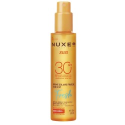 Flacone da 150 ml di Nuxe Sun Acqua Solare Protettiva Viso Corpo e Capelli Spf 30