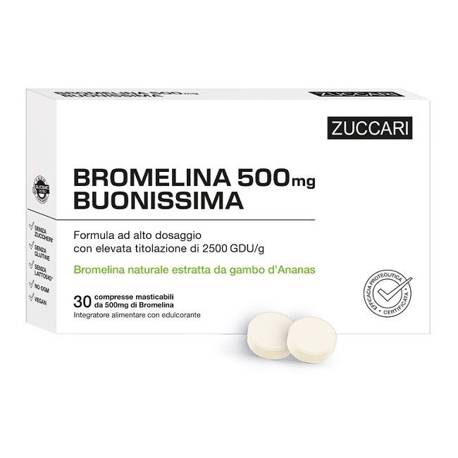 Bromelina 500 Buonissima 30 Compresse Bromelina 500 Buonissima 30 Compresse