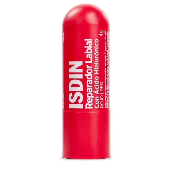 Stick da 4 Gr di Isdin Reparador Labial Stick Labbra Nutriente Colorato Red