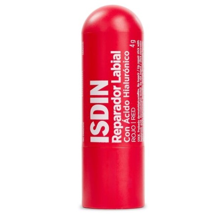 Stick da 4 Gr di Isdin Reparador Labial Stick Labbra Nutriente Colorato Red