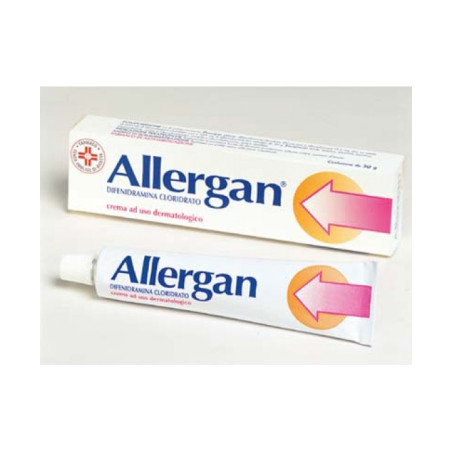 Tubo da 30 grammi di Allergan, crema per punture d'insetto e dermatiti pruriginose. Tubo da 30 grammi di Allergan, crema per punture d'insetto e dermatiti pruriginose.