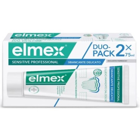 Elmex Sensitive Professional Whitening Dentifricio Duo Pack 2 Tubi Da 75 Ml Elmex Sensitive Professional Whitening Dentifricio Duo Pack 2 Tubi Da 75 Ml