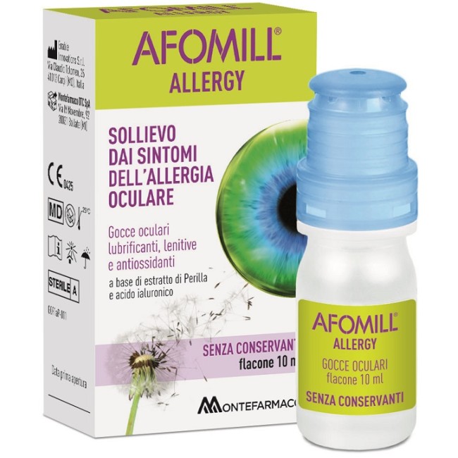 Afomill Allergy Collirio Per Occhi Sensibili e Allergia 10 Ml Afomill Allergy Collirio Per Occhi Sensibili e Allergia 10 Ml