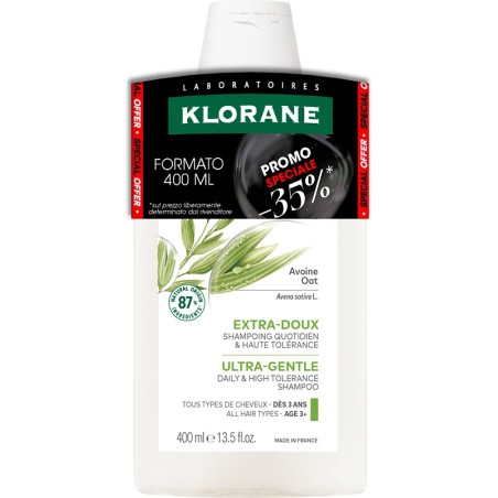 Flacone da 400 ml di Klorane Shampoo Latte Avena Flacone da 400 ml di Klorane Shampoo Latte Avena