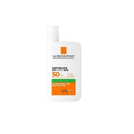 Flacone da 50 ml di La Roche Posay Anthelios Uvmune Fluido Oil Control Spf 50+