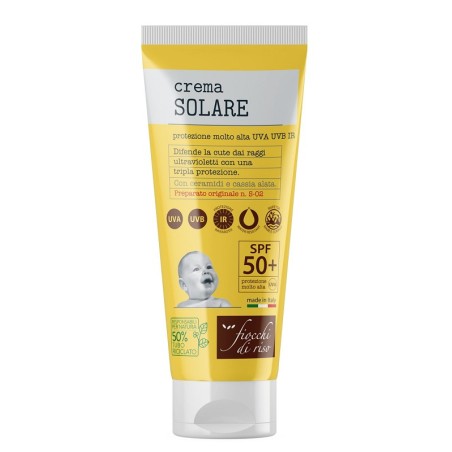 Tubo da 100 ml di Fiocchi di Riso Crema Solare Nutriente Spf 50+ Tubo da 100 ml di Fiocchi di Riso Crema Solare Nutriente Spf 50+