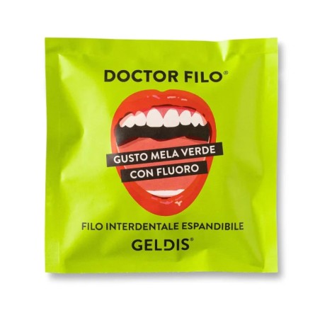 Geldis Doctor Filo Interdentale Mela Verde 1 Pezzo
