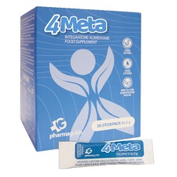 4meta 30 Stickpack Da 3 G Senza Glutine Senza Lattosio