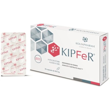 Confezione da 30 capsule di Kipfer Integratore Di Ferro Contro L'Affaticamento. Confezione da 30 capsule di Kipfer Integratore Di Ferro Contro L'Affaticamento.