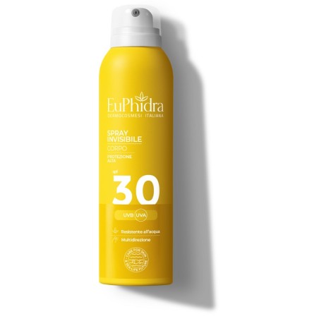 Flacone spray da 200 ml di Euphidra Ka Protezione Solare Invisibile Spf 30 Flacone spray da 200 ml di Euphidra Ka Protezione Solare Invisibile Spf 30