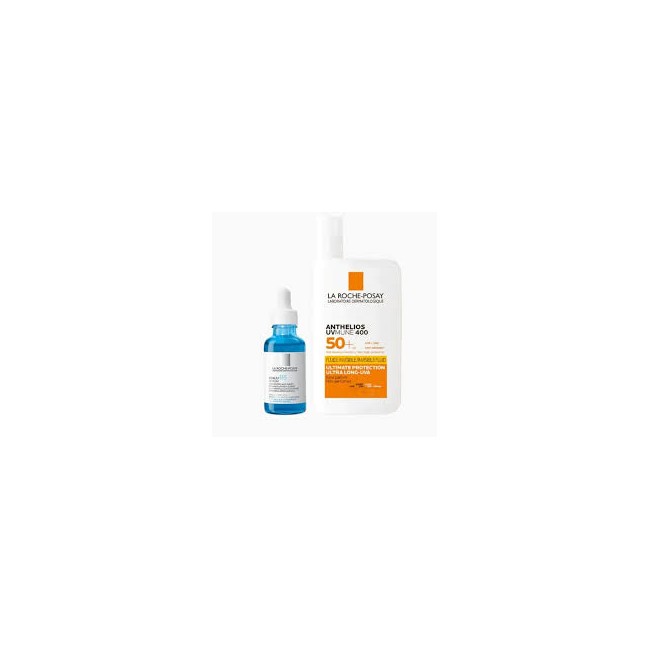 Flacone da 50 ml di La Roche Posay Anthelios Uvmune Fluido Spf 50+ + Siero Hyalu B5 10 ml Flacone da 50 ml di La Roche Posay Anthelios Uvmune Fluido Spf 50+ + Siero Hyalu B5 10 ml