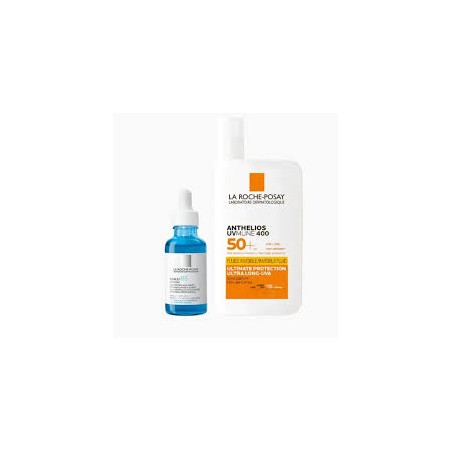 Flacone da 50 ml di La Roche Posay Anthelios Uvmune Fluido Spf 50+ + Siero Hyalu B5 10 ml Flacone da 50 ml di La Roche Posay Anthelios Uvmune Fluido Spf 50+ + Siero Hyalu B5 10 ml