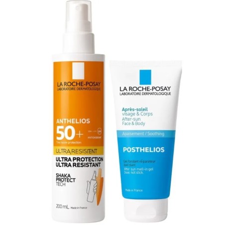 Flacone spray da 200 ml di La Roche Posay Anthelios Latte Solare Spf 50+ + Doposole 75 ml Flacone spray da 200 ml di La Roche Posay Anthelios Latte Solare Spf 50+ + Doposole 75 ml