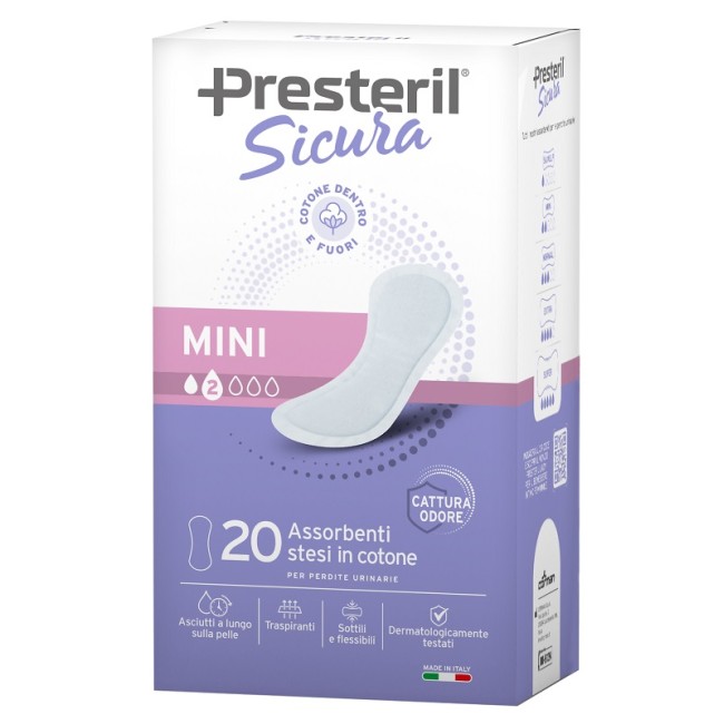 Presteril Sicura Assorbente Incontinenza Mini 20 Pezzi