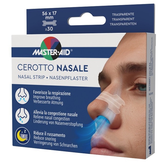 Cerotto Nasale Master-aid 56x17mm 30 Pezzi Cerotto Nasale Master-aid 56x17mm 30 Pezzi