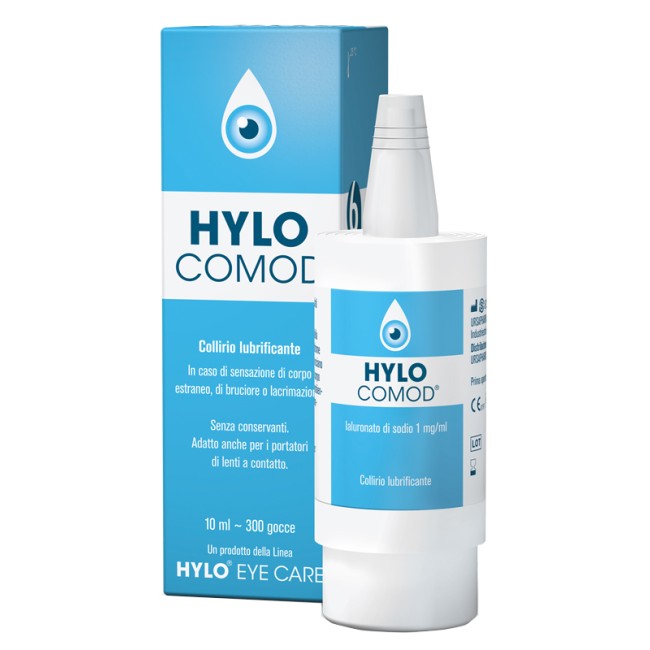 Hylo-comod Gocce Oculari Ialuronato Di Sodio 0,1% Flaconcino 10 Ml