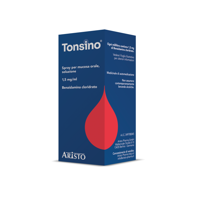 Tonsino Soluzione Orale Spray 1,5mg/ml 30ml Tonsino Soluzione Orale Spray 1,5mg/ml 30ml