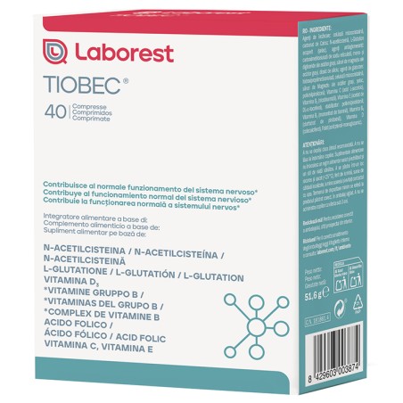 Tiobec 40 Compresse Nuova Formulazione Senza Glutine Senza Lattosio Tiobec 40 Compresse Nuova Formulazione Senza Glutine Senza Lattosio