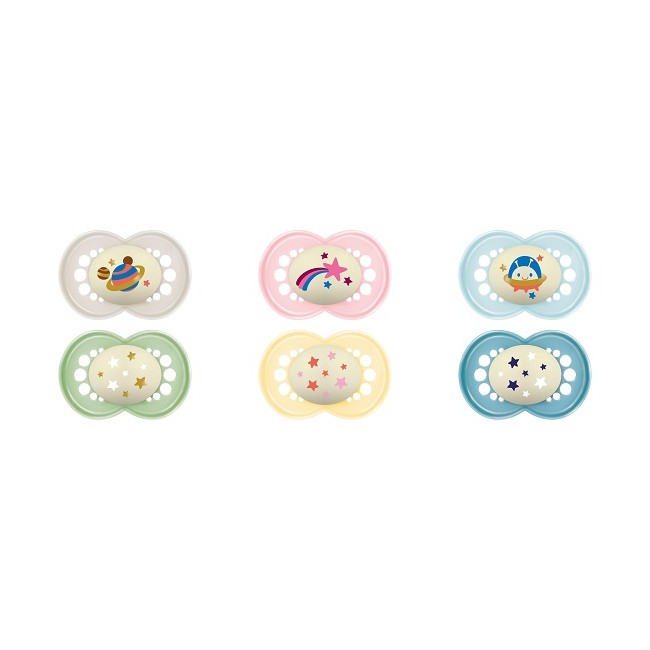 Mam Succhietto Original Night 6+ Mesi Silicone 2 Pezzi Mam Succhietto Original Night 6+ Mesi Silicone 2 Pezzi