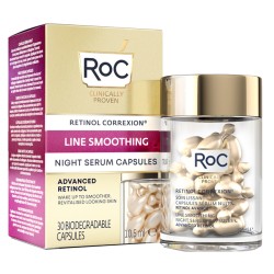 Roc Retinol Correxion Line Smoothing Siero Viso Notte 30 Capsule