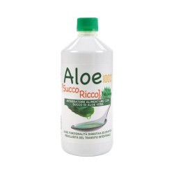 Bottiglia da 1 litro di Aloe 100% Bio, integratore depurativo e antinfiammatorio per il sistema digerente.