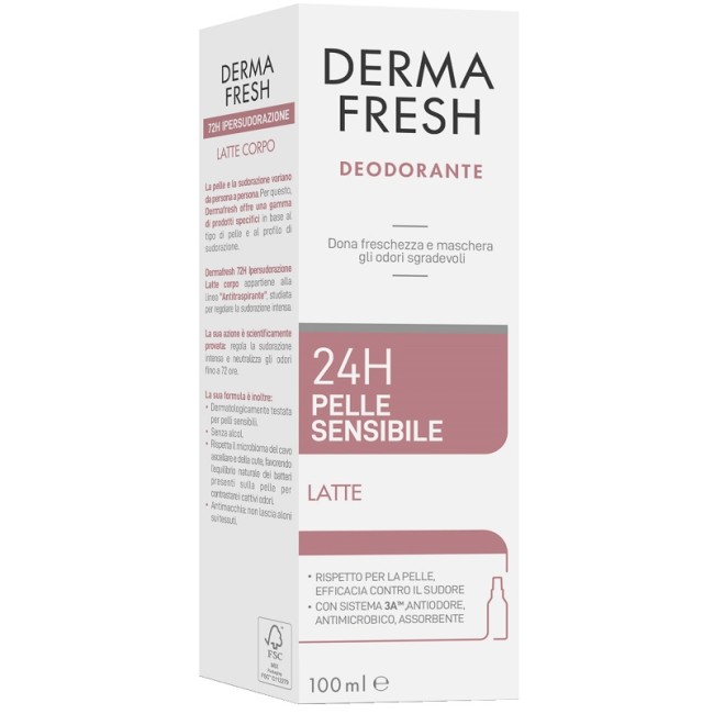 Dermafresh 24h Pelle Sensibile Latte 100 Ml Dermafresh 24h Pelle Sensibile Latte 100 Ml