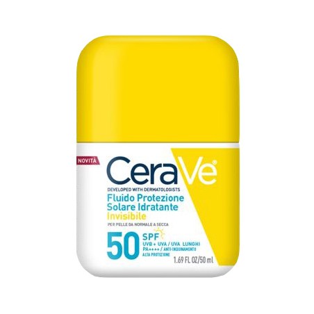 Flacone da 50 ml di Cerave Fluido Protezione Invisibile Spf 50+ Flacone da 50 ml di Cerave Fluido Protezione Invisibile Spf 50+
