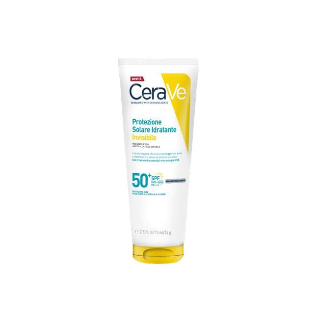 Tubo da 75 ml di Cerave Latte Solare Idratante Spf 50+
