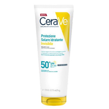 Tubo da 75 ml di Cerave Latte Solare Idratante Spf 50+