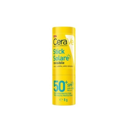 Confezione Stick da 8 gr di Cerave Stick Solare Invisibile Spf 50+